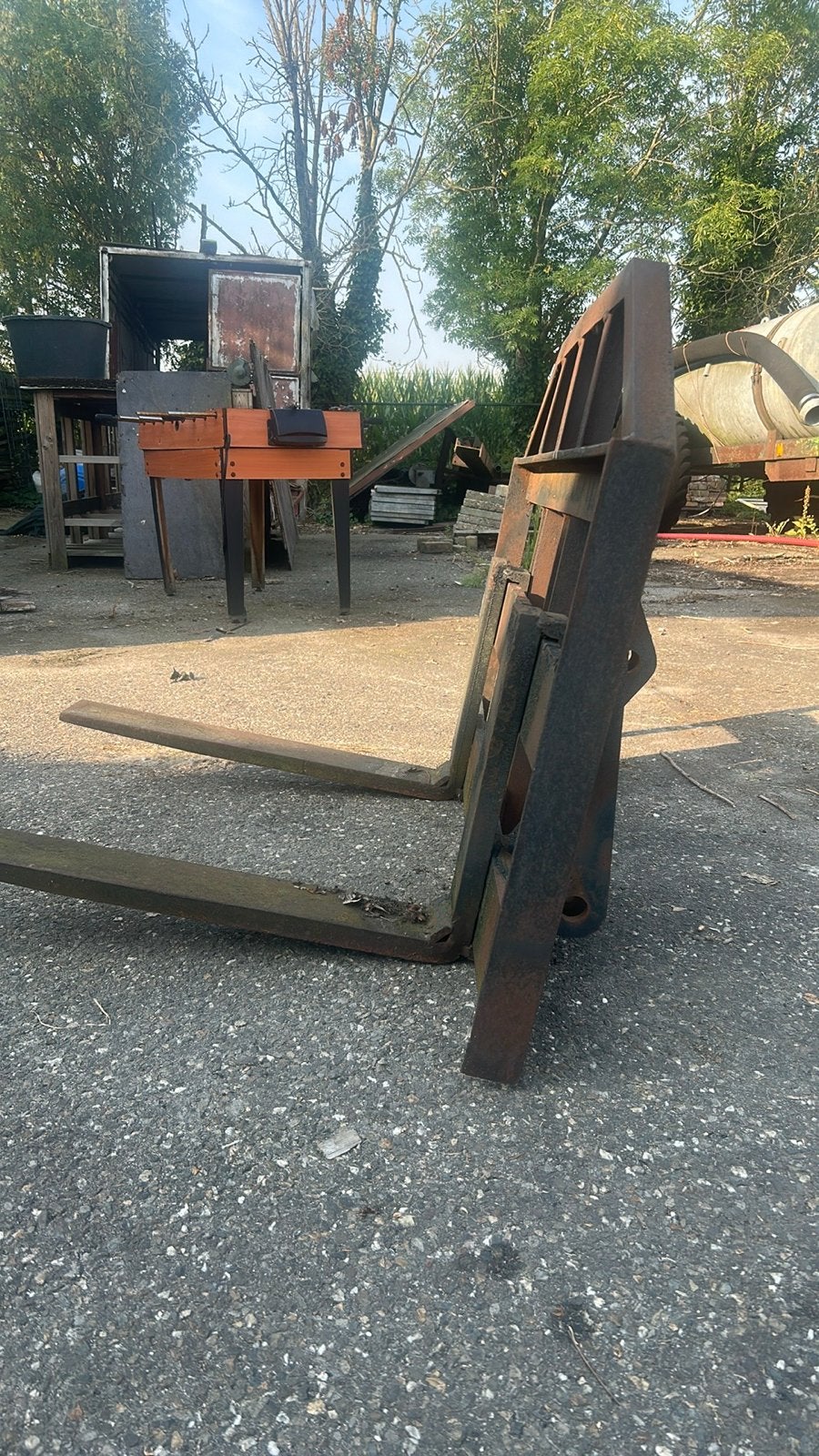 Vorkenbord met lepels - ca. 80 cm lang, Ophalen of Verzenden, Akkerbouw, Overige typen