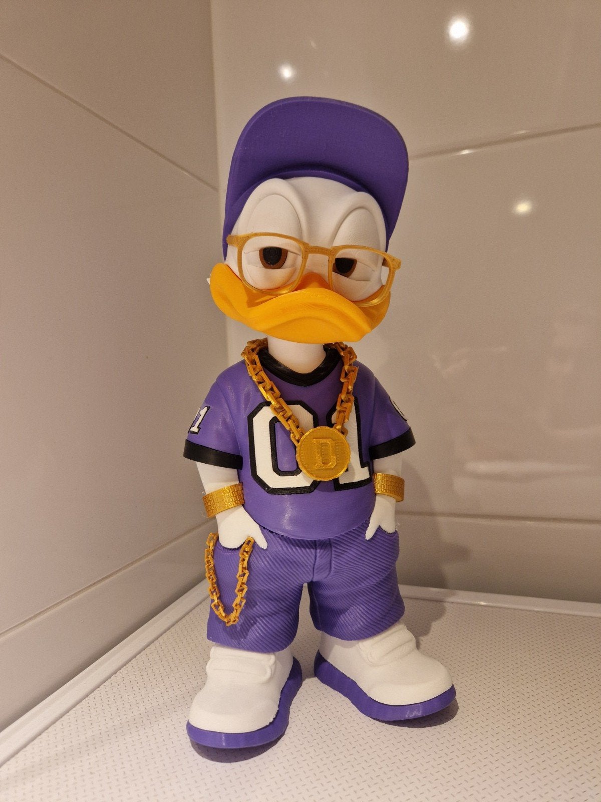 Donald Duck Urban 3D Geprint Beeldje - +/- 28cm Hoog, Verzenden, Zo goed als nieuw