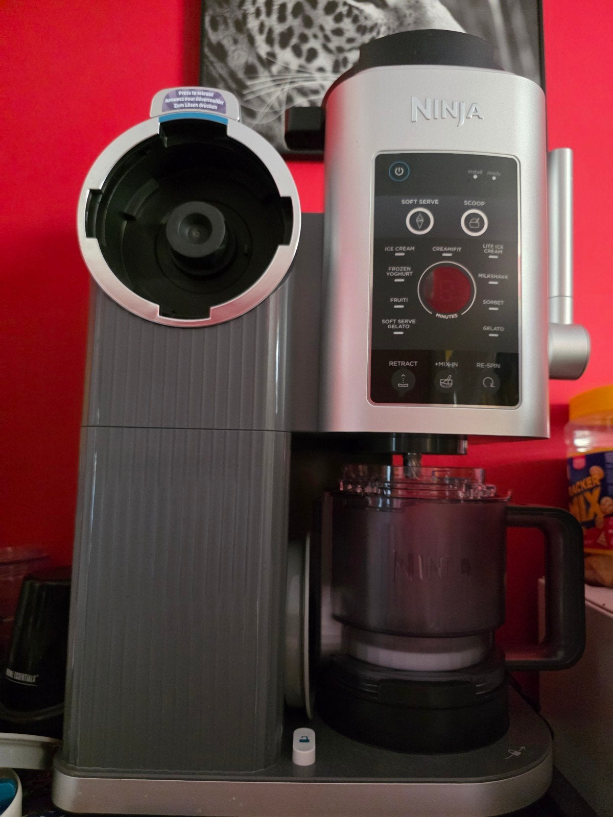 Ninja Creami Scoop & Spin IJsmachine, Ophalen, Zo goed als nieuw