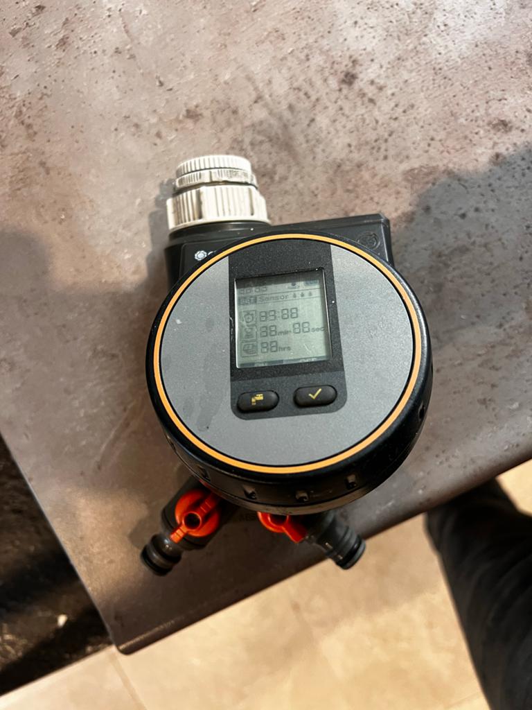 Gardena Watercomputer met 2-weg verdeler, Ophalen of Verzenden, Gebruikt