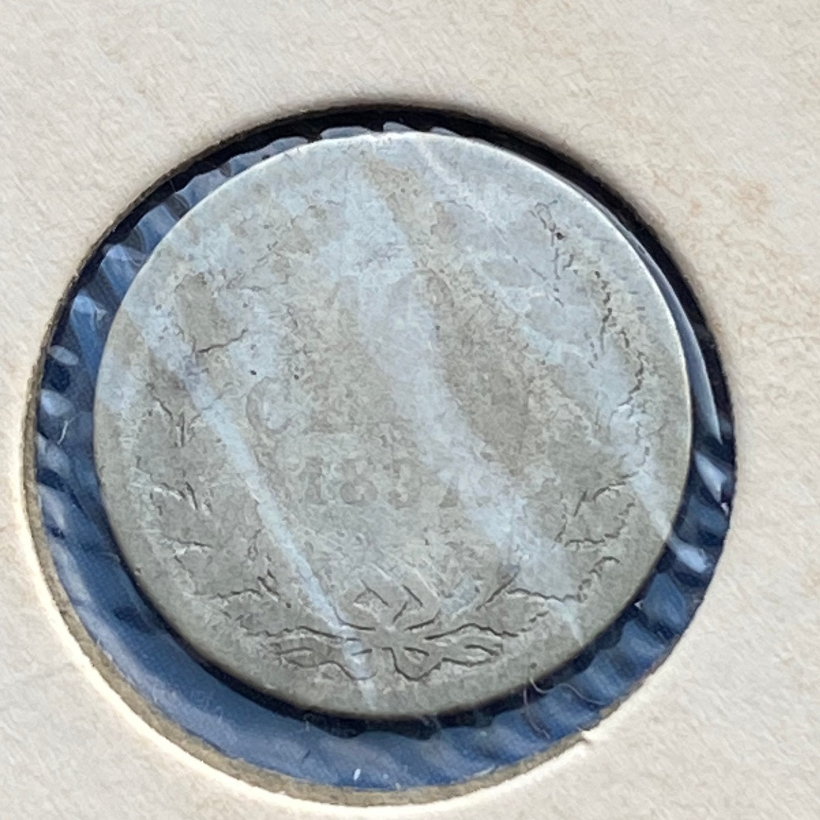 10 Cent / zilveren dubbeltje uit 1897 van Wilhelmina, Postzegels en Munten, Verzenden, Zilver, 10 cent, Koningin Wilhelmina