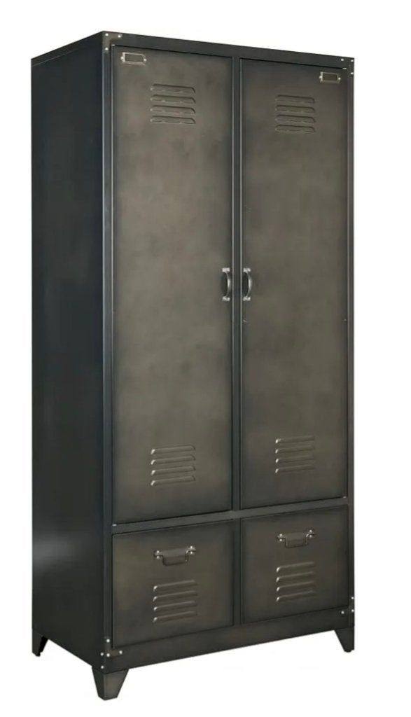 Kleding (locker)kast metaal VT Wonen, Ophalen, Gebruikt, 50 tot 100 cm, 150 tot 200 cm