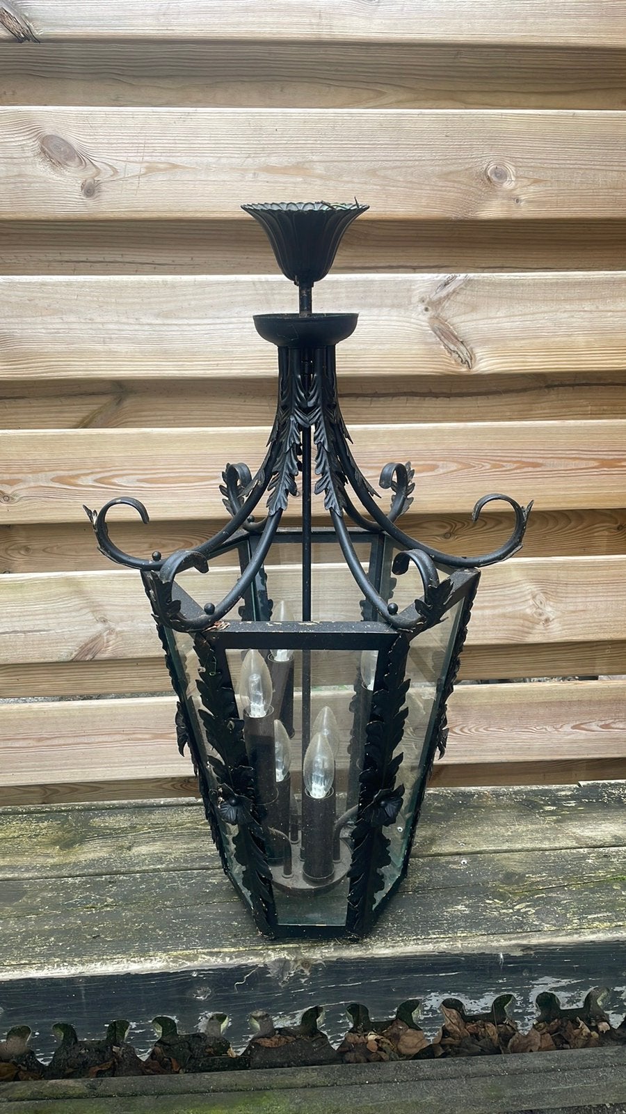 Statige oude Franse kasteel hanglamp, Ophalen