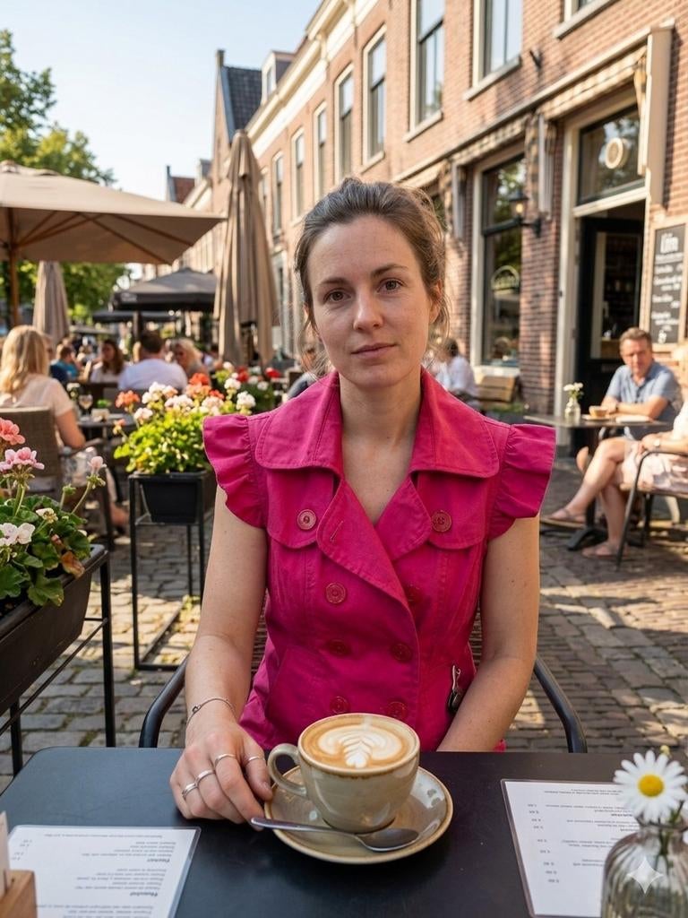 Roze mouwloos jasje met ruches - Maat S, Ophalen of Verzenden, Jasje, Roze, Maat 36 (S)