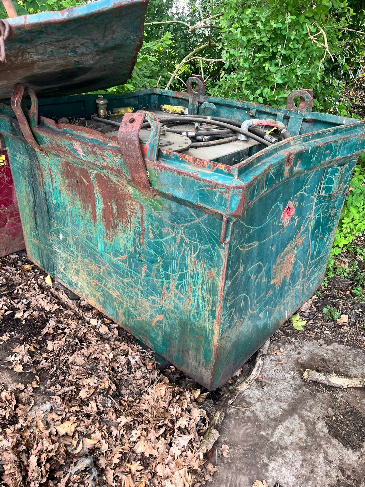 Dieseltank IBC 995L, Ophalen
