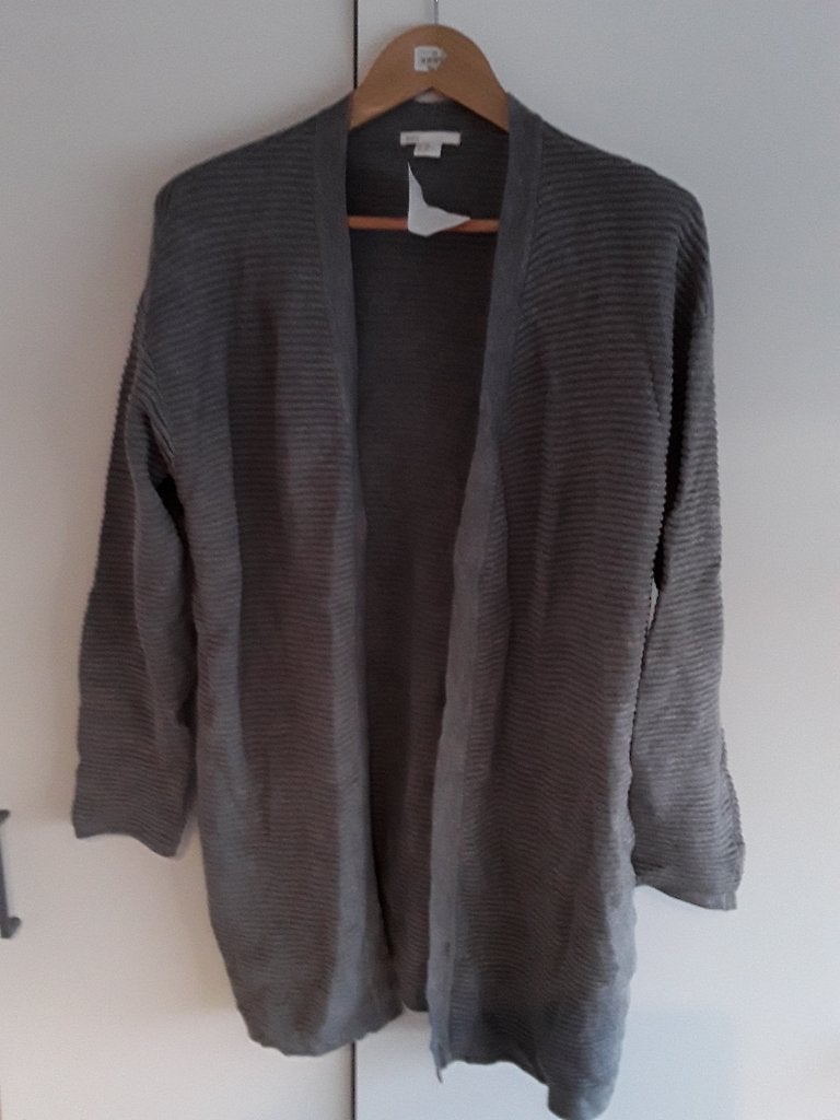 H&M Basic Grijs Lang Vest Maat M/L, Maat 38/40 (M), H&M, Nieuw, Ophalen of Verzenden