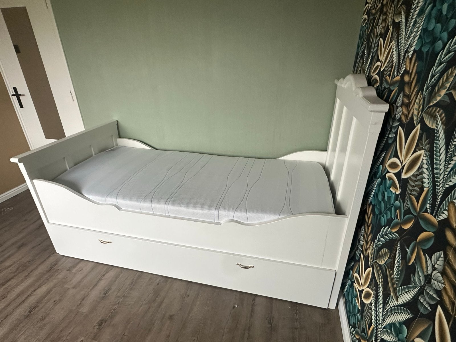 Eenpersoonsbed met opberglades - 209x102 cm, Huis en Inrichting, Eenpersoons, Ophalen of Verzenden, Hout, 100 cm