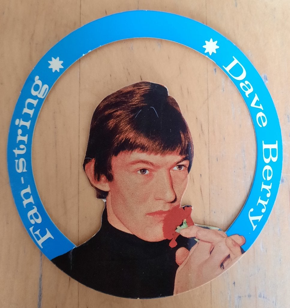 Zeldzame Dave Berry Fan-String - NIEMEIJER/GALA KOFFIE, Verzamelen, Ophalen of Verzenden