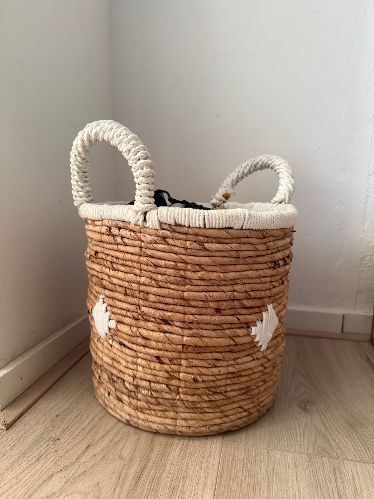 Set van 2 rieten mandjes, Ophalen, Gebruikt, Gevlochten, Mand