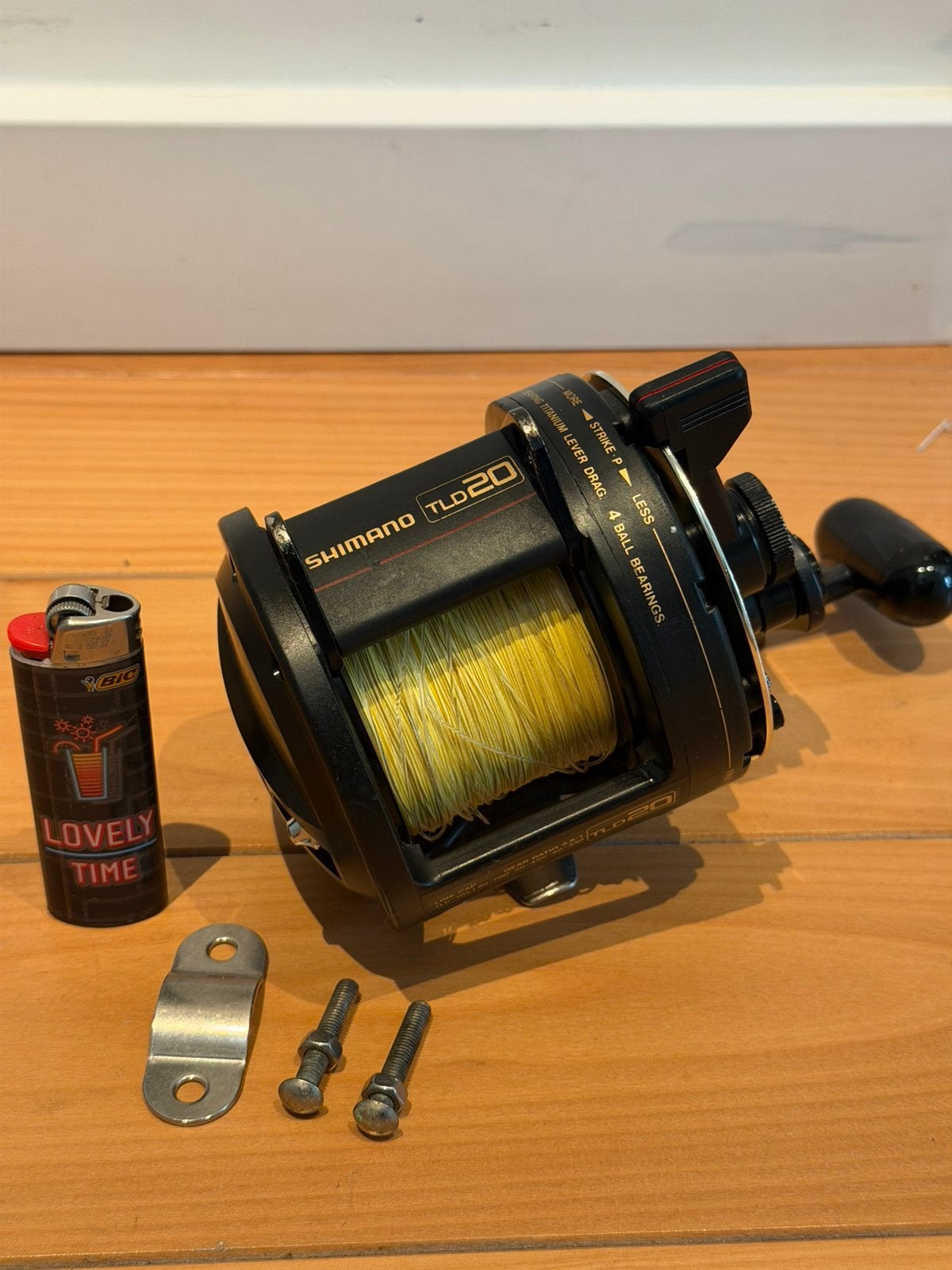 Shimano TLD 20 zeevis reel voor Noorwegen of de Noordzee, Ophalen of Verzenden, Zo goed als nieuw, Molen