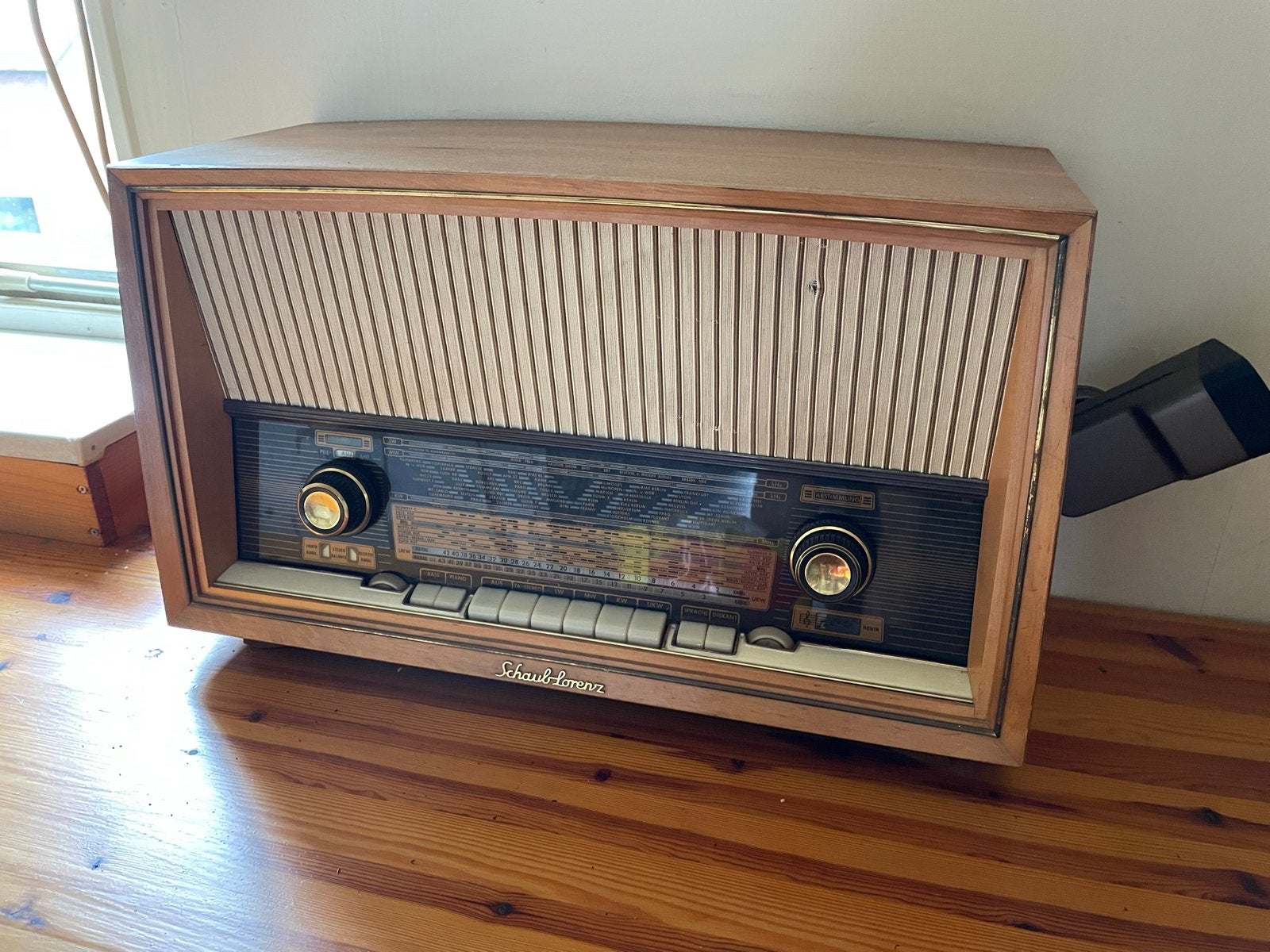 Vintage Schaub-Lorenz Radio - Jaren '50/'60 Hout, Ophalen