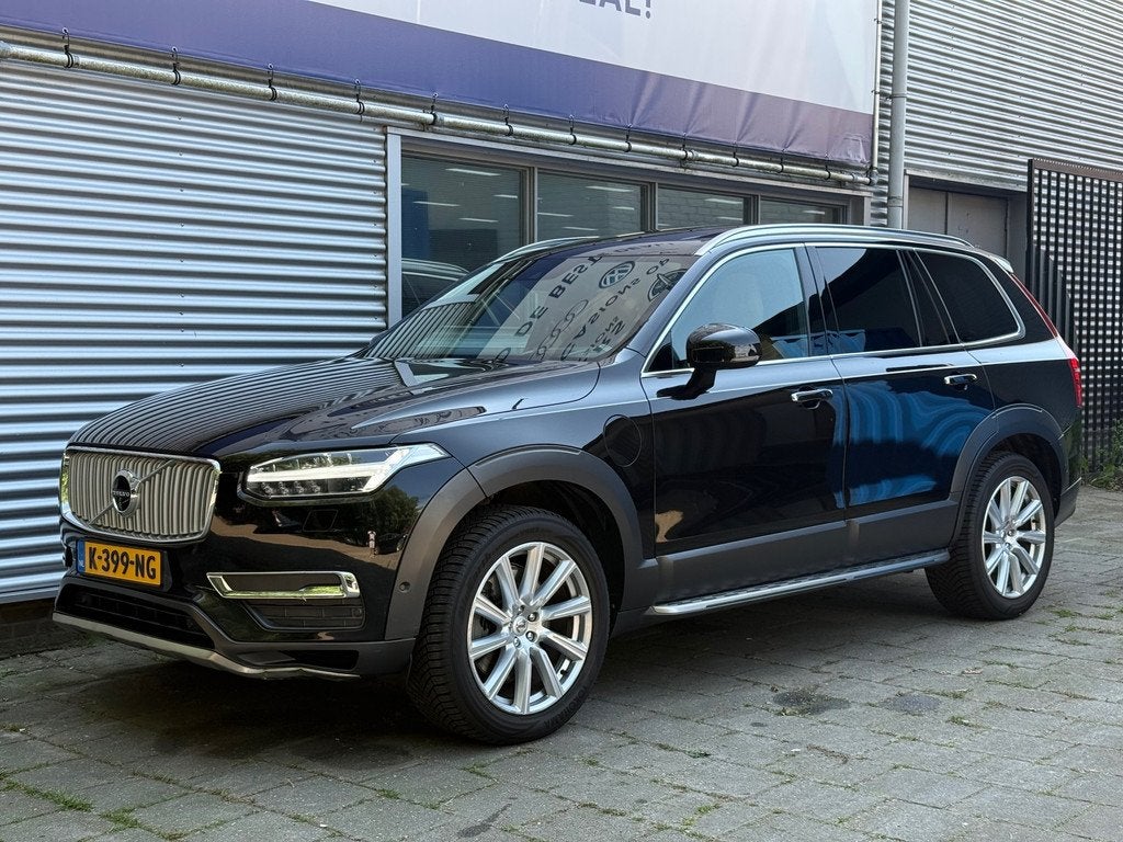 Volvo XC90 2.0 T8 Twin Engine AWD Inscription luxe l 7 Perso, 1969 cc, 7 stoelen, Zwart, Bedrijf