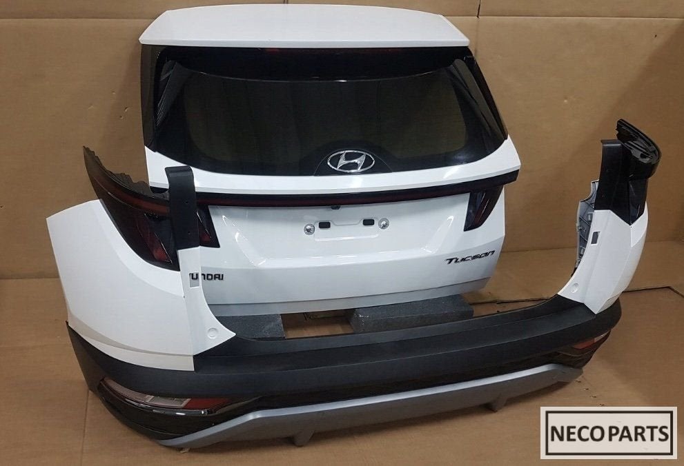 HYUNDAI TUCSON ACHTERKLEP ACHTERBUMPER KLEUR PYW ORIGINEEL, Gebruikt, -, -, Ophalen of Verzenden