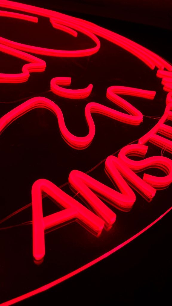 Ajax neon bord reclame lamp lichtbak XL XXL *GROOT*, Verzamelen, Ophalen of Verzenden, Nieuw, Lichtbak of (neon) lamp