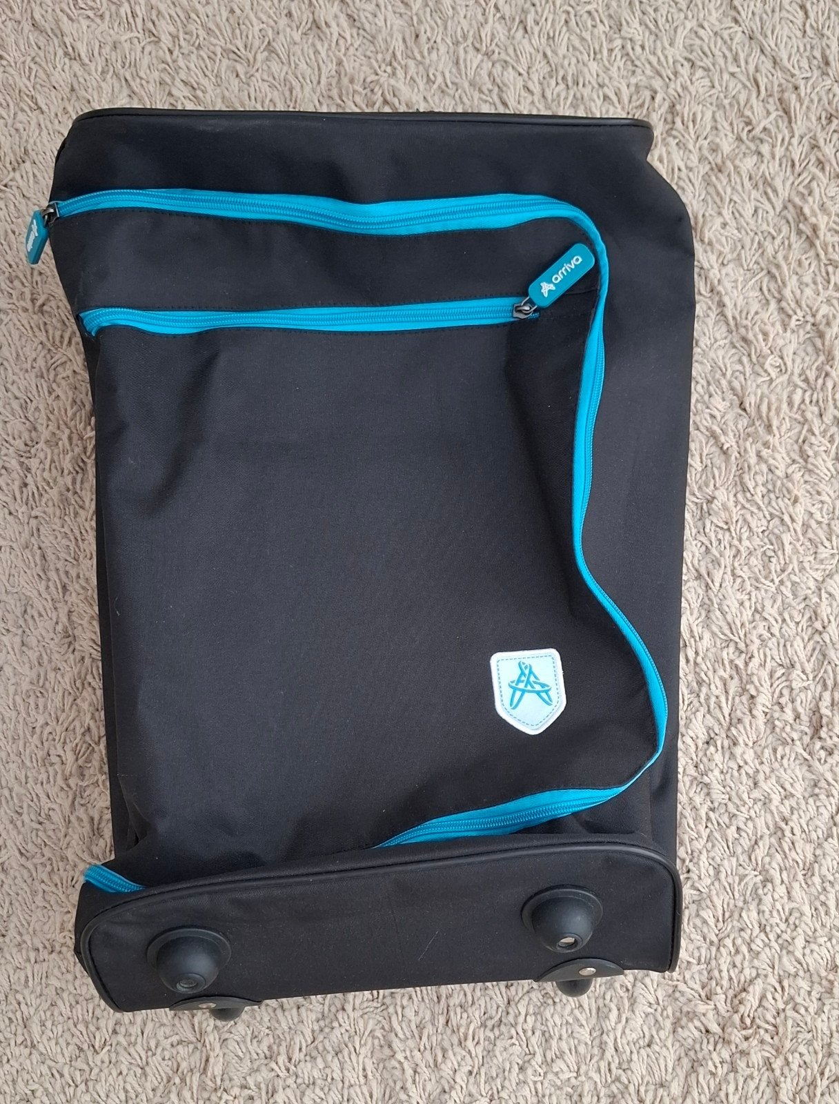 Nieuwe Arriva trolley/koffer - Zwart/Turquoise, Verzamelen, Spoorwegen en Tramwegen, Ophalen of Verzenden, Nieuw, Bus of Metro
