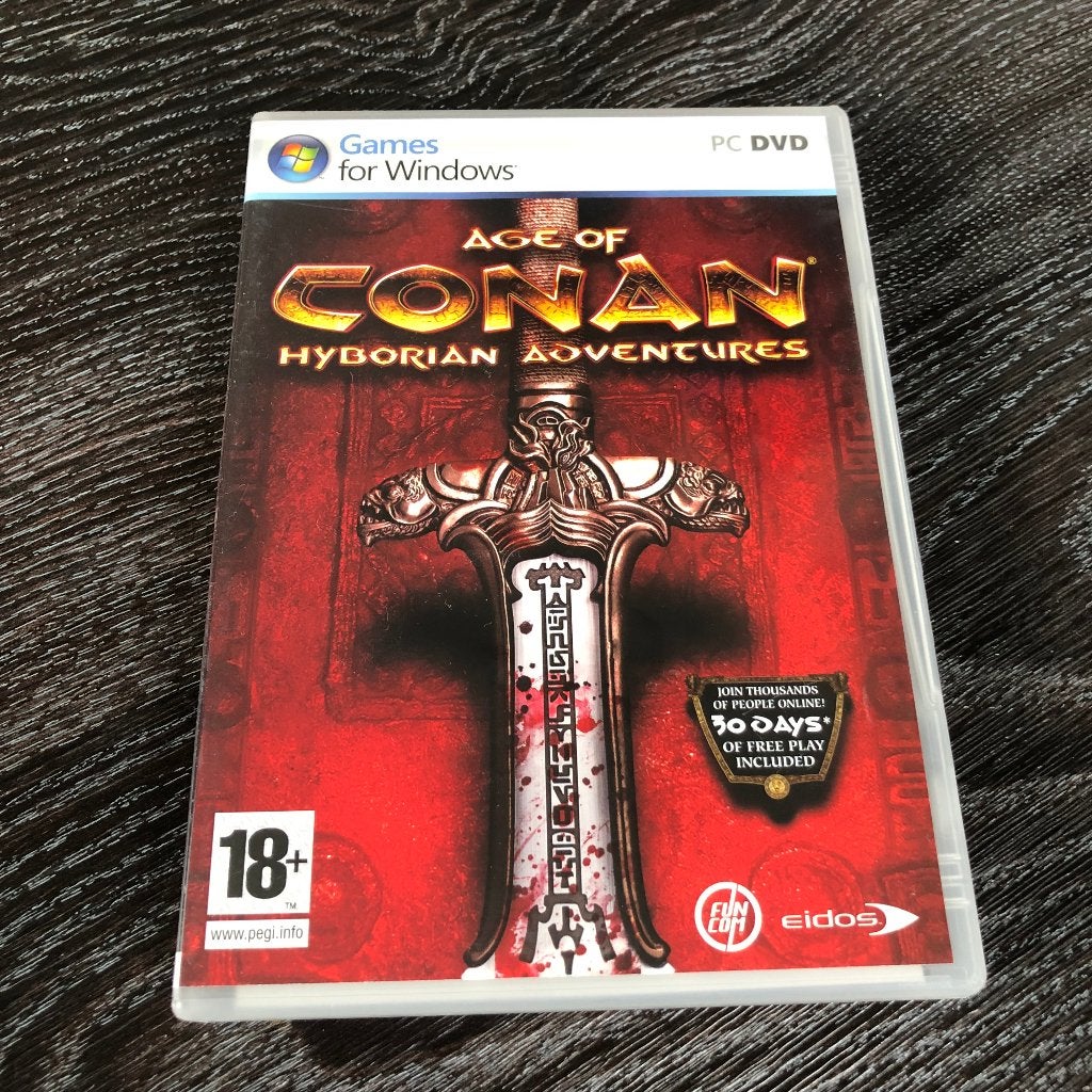 PC DVD-ROM Game – Age Of Conan Hyborian Adventures – Eidos, Online, Gebruikt, Vanaf 18 jaar, Ophalen of Verzenden