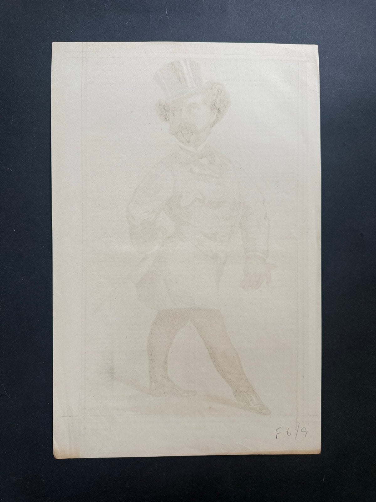 Vanity Fair Karikatuur 1870 - Statesmen No. 44 Lithografie, Antiek en Kunst, Kunst | Litho's en Zeefdrukken, Origineel, Ophalen of Verzenden