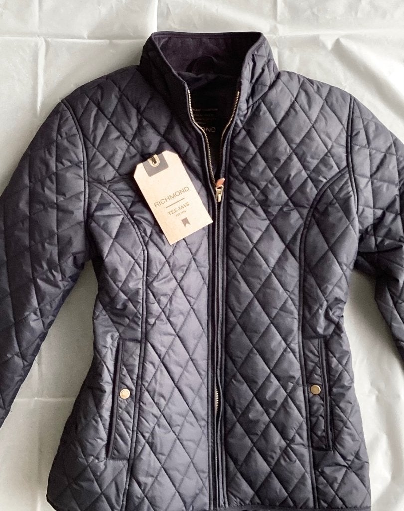 Mooie TEE JAYS Richmond dames Jas Quilted puffer parka mt M, Blauw, Zo goed als nieuw, Tee Jays, Ophalen