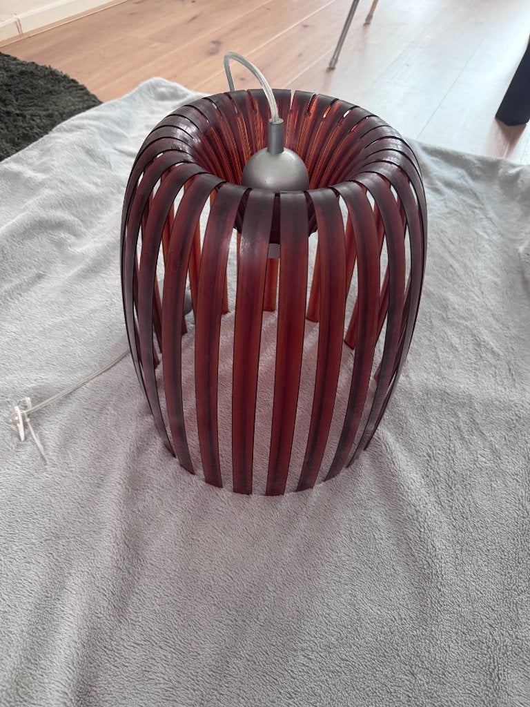 Koziol Josephine M Hanglamp – Transparant Tabakbruin/Tobacco, Ophalen of Verzenden, Zo goed als nieuw, Kunststof, E27 (groot)