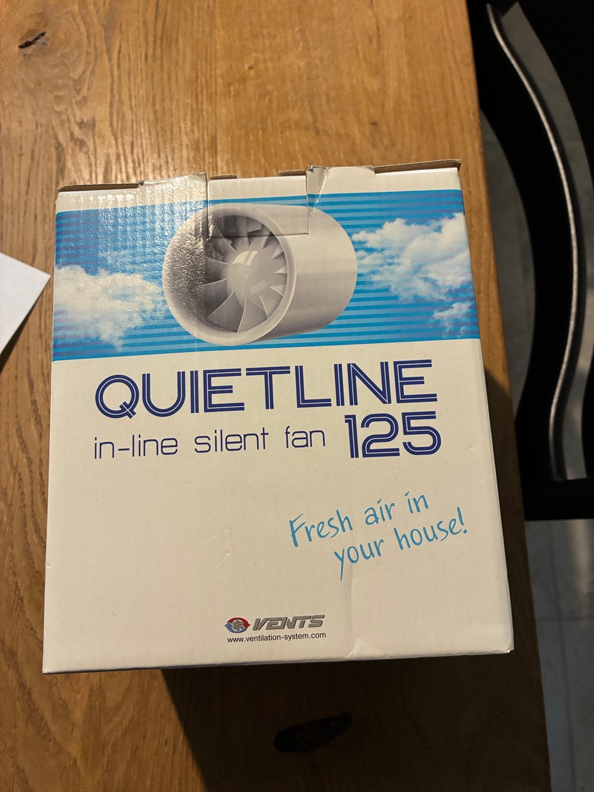 VENTS Quietline 125 In-line Silent Ventilator, Ophalen of Verzenden, Nieuw, Ventilator