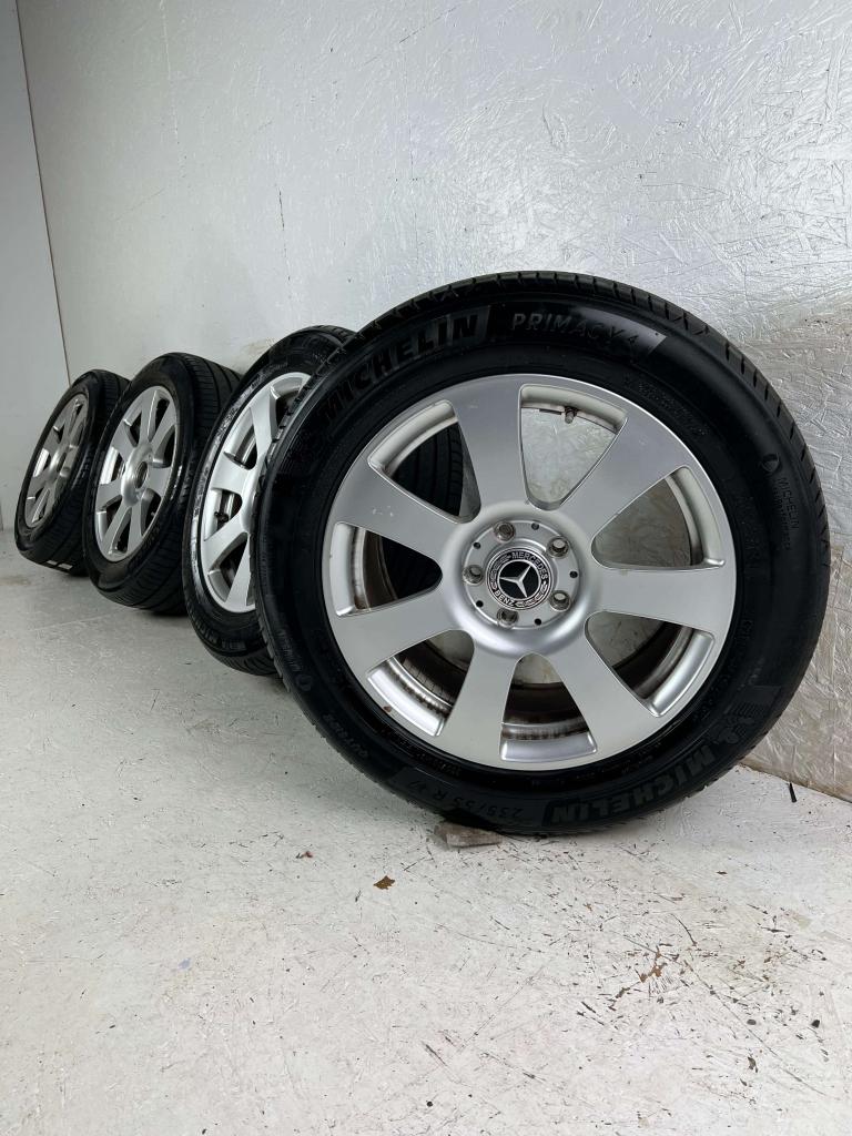 Originele Mercedes S-Klasse w221 velgen 17" 5x112 zomerset, Niet ingevuld, Gebruikt, Banden en Velgen, Niet ingevuld