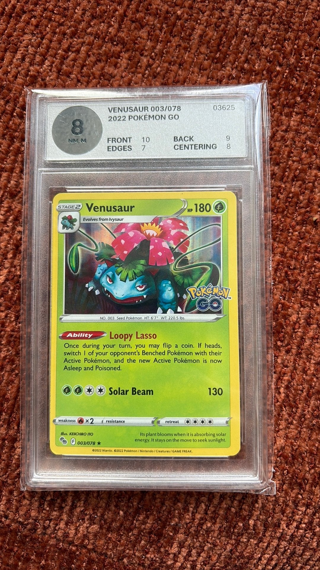 Venusaur 2022 pokemon go woetoe 8, Verzenden, Zo goed als nieuw