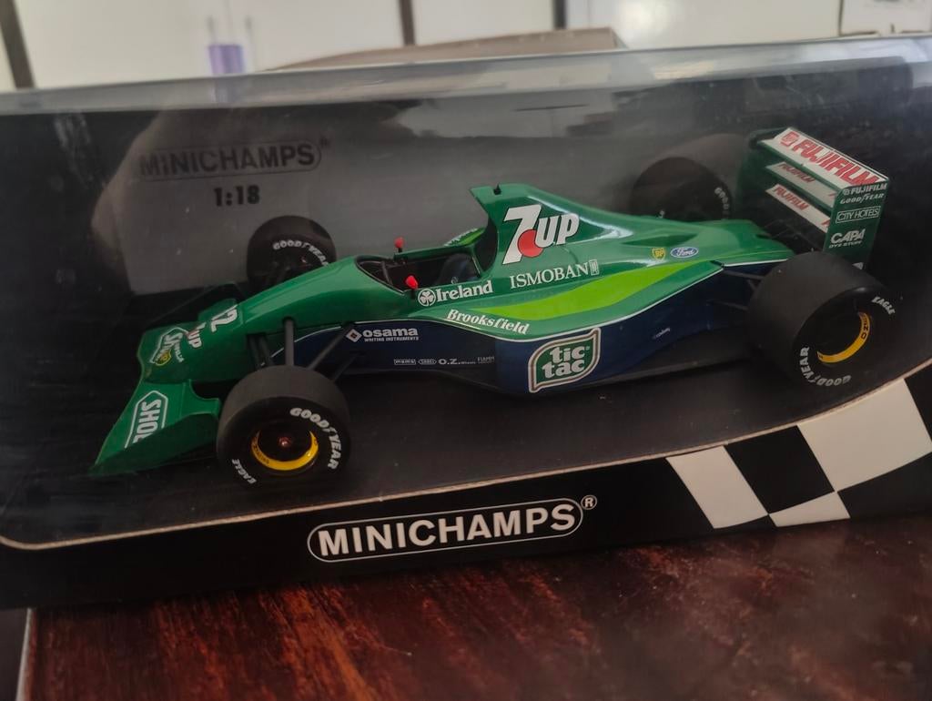 Minichamps Jordan Ford 191 M. Schumacher Belgische GP 1991, Hobby en Vrije tijd, Modelauto's | 1:18, Ophalen