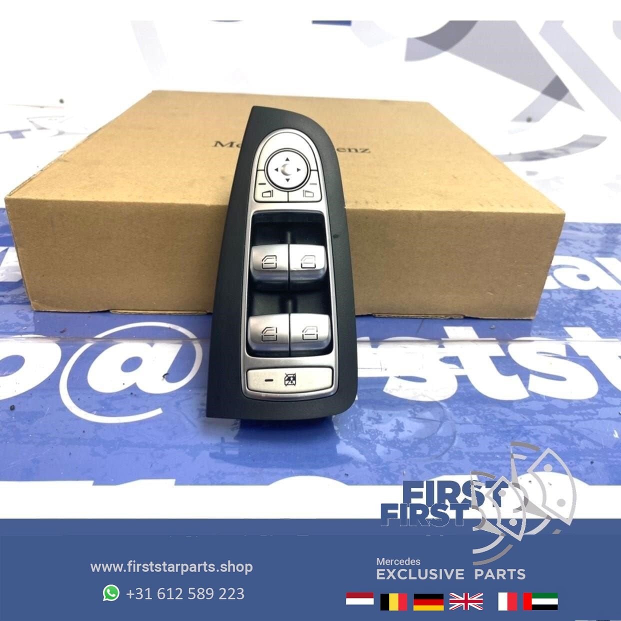 W205 W213 RAAM BEDIENING SCHAKELAAR Mercedes C + E Klasse 20, Auto-onderdelen, Dashboard en Schakelaars, Gebruikt, -, Ophalen of Verzenden
