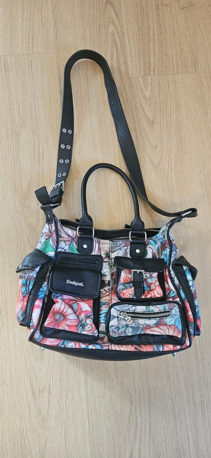 Desigual Handtas met Bloemenprint - Zo goed als nieuw, Ophalen, Zo goed als nieuw, Overige kleuren, Handtas