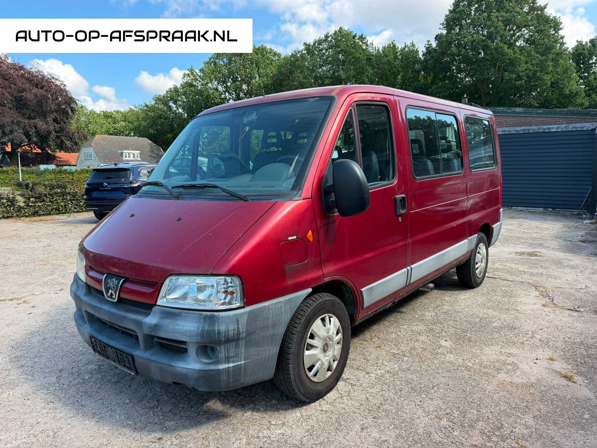 2 x Peugeot Boxer BENZINE 9 PERSOONS Nieuwe APK Cruise Contr, Auto's, Voorwielaandrijving, 1998 cc, Stof, Gebruikt