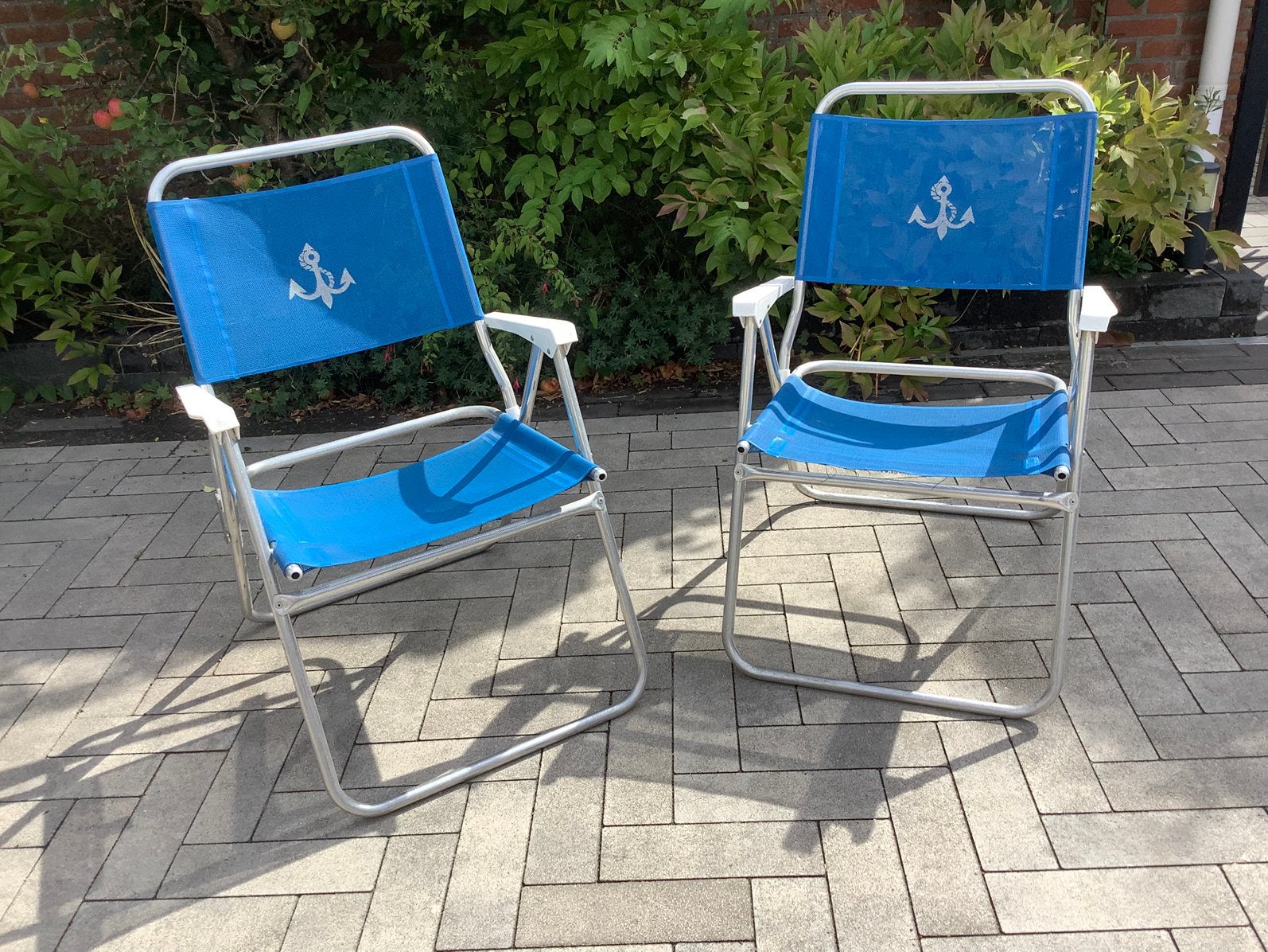 Twee tuinstoeltjes, Ophalen, Gebruikt, Campingstoel
