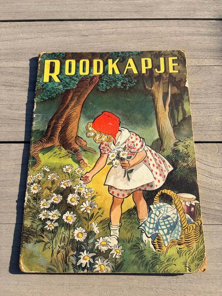 Roodkapje kinderboek jaren ‘50, Ophalen of Verzenden, Gelezen, Sprookjes
