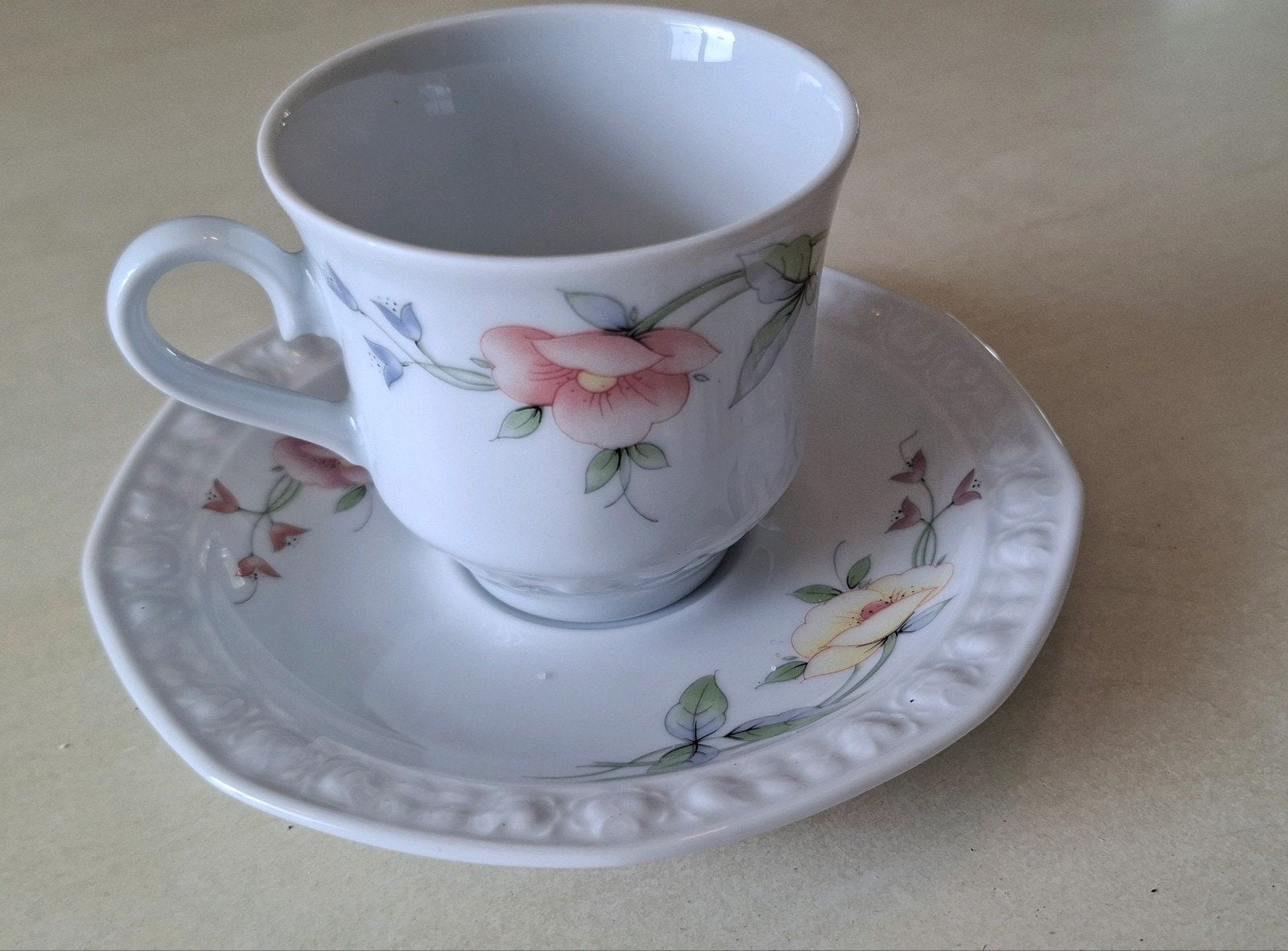 Vintage Winterling Röslau Bavaria kop en schotel, Antiek en Kunst, Ophalen of Verzenden