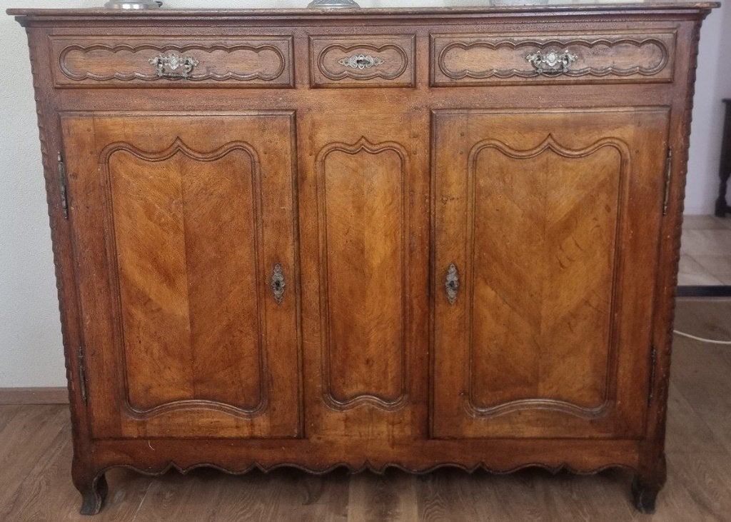 Zeldzame, antieke, Franse Bahut kast, 128x156x53. Prachtig!, Ophalen, Met deur(en), 150 tot 200 cm, Zo goed als nieuw