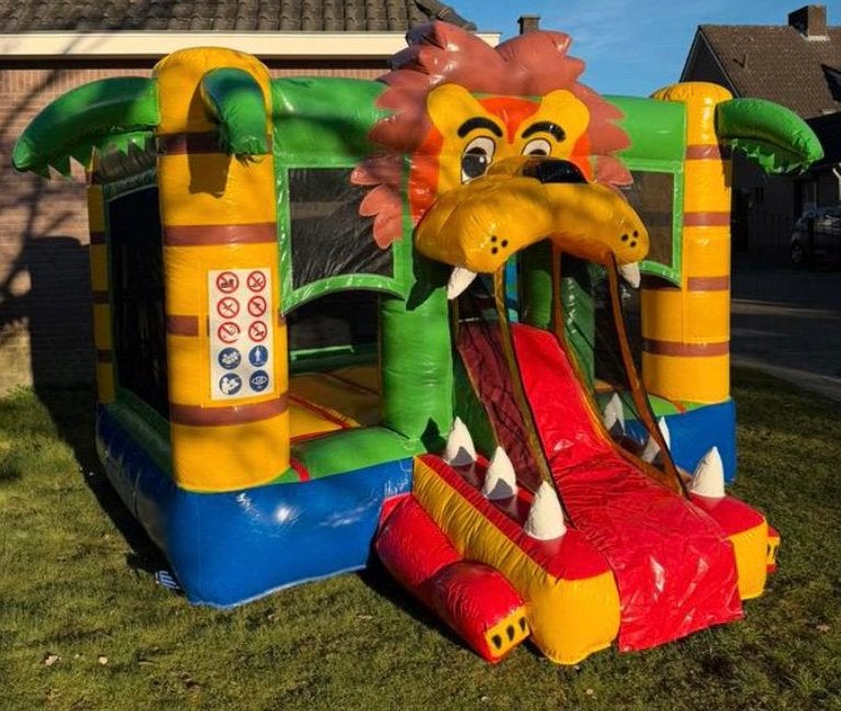 Springkussen type Leeuw te huur / springkussen huren, Ophalen, Zo goed als nieuw, Overige