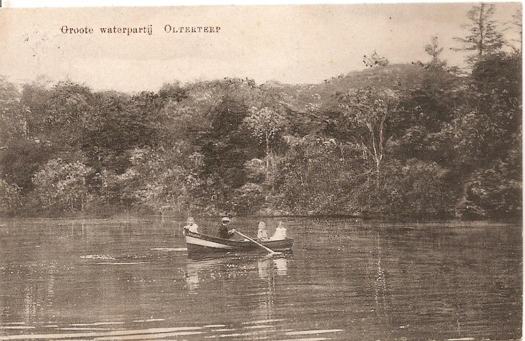 Olterterp, Groote Waterpartij, Ophalen of Verzenden, 1920 tot 1940, Gelopen, Friesland