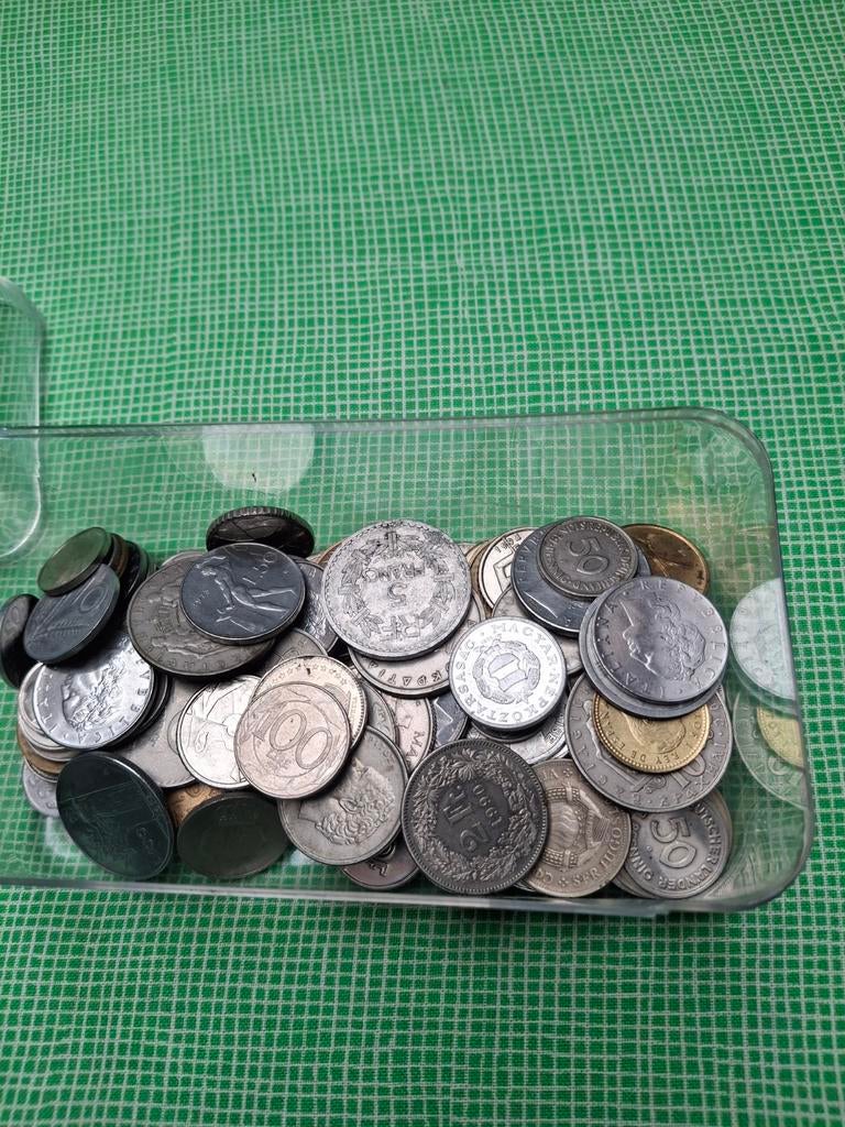 Bakje met diverse mooie munten, Ophalen of Verzenden