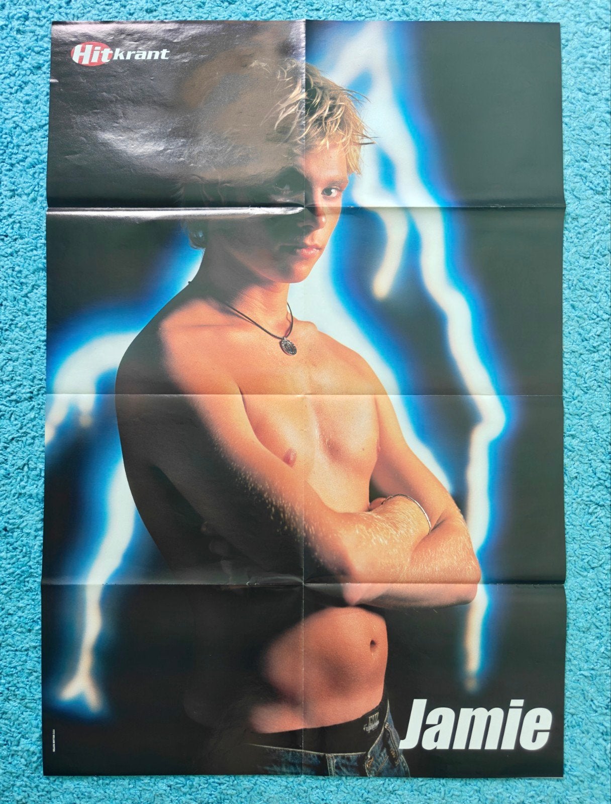 Jamie Westland (Di-Rect) xxl poster hitkrant vintage, Rechthoekig Staand, Nieuw, Ophalen of Verzenden, A1 t/m A3