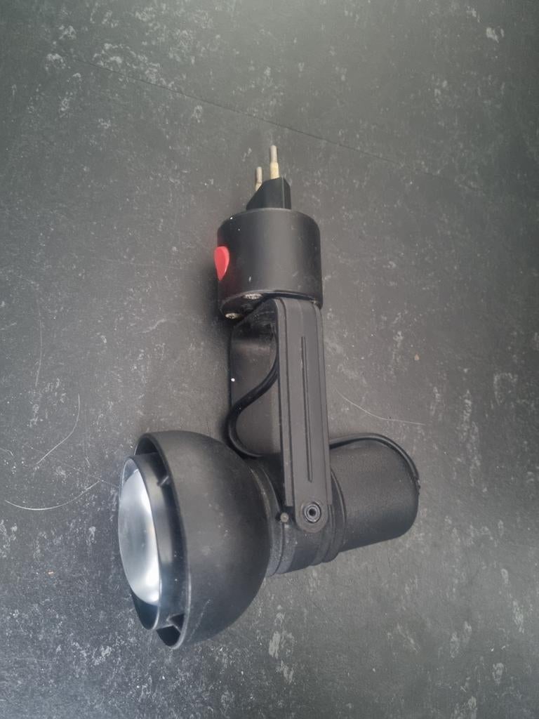 Wandlampje met stekker en schakelaar, zwart, Ophalen of Verzenden, Gebruikt, Modern, functioneel