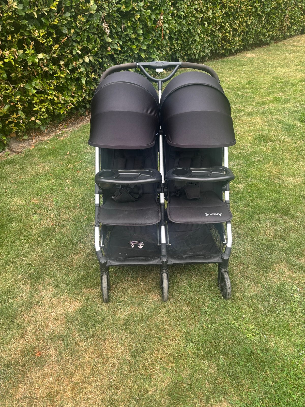 Joovy Kooper X2 Duowagen - Zwart, Kinderen en Baby's, Kinderwagens en Combinaties, Gebruikt, Duowagen, Ophalen of Verzenden, Kinderwagen