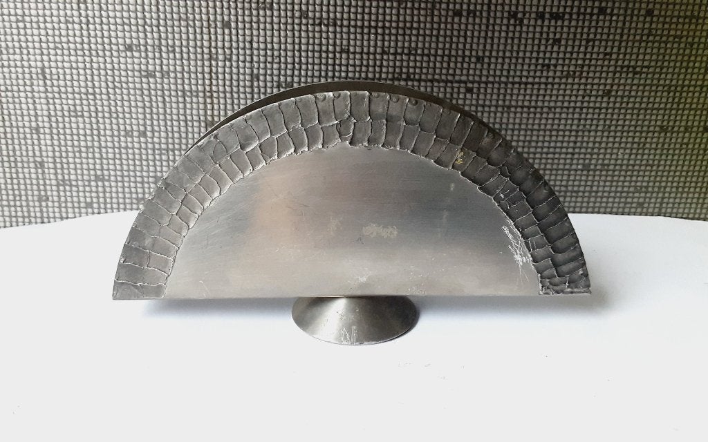 real pewter servettenhouder hand made in denmark, Verzenden