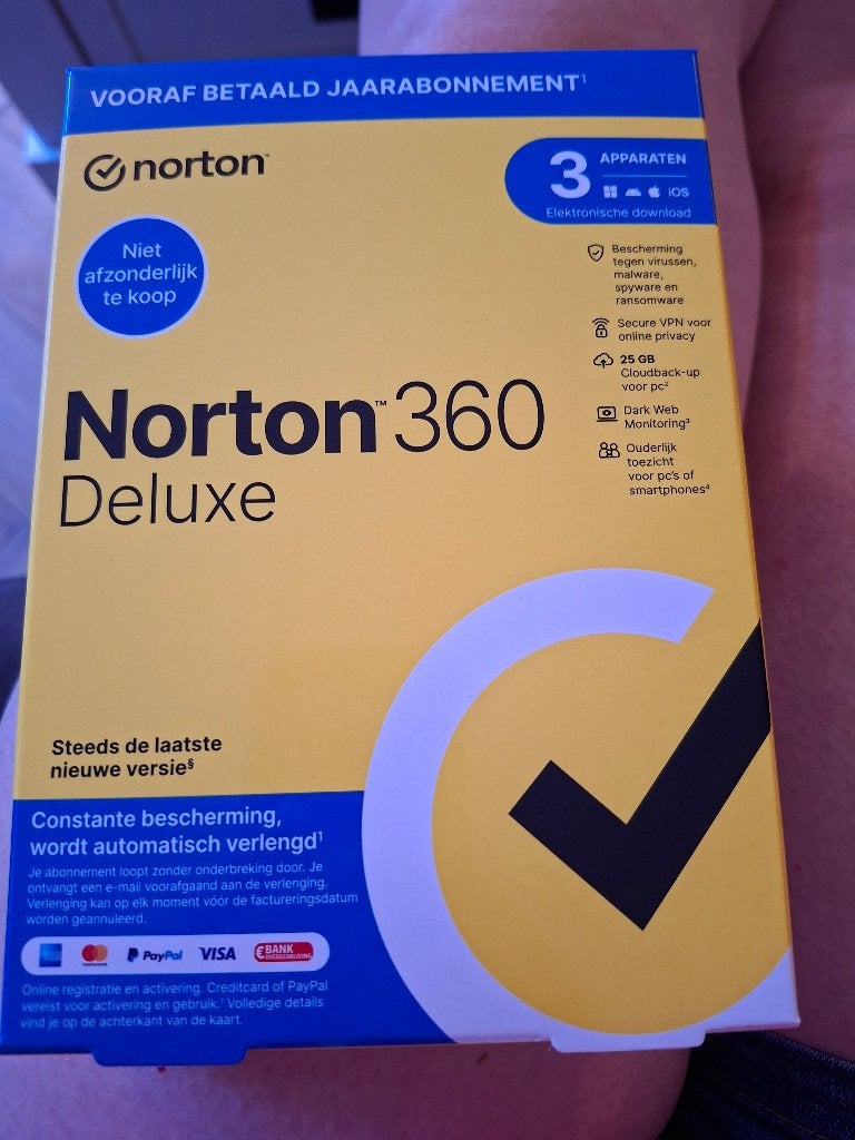 Norton 360 Deluxe, Computers en Software, Antivirus- en Beveiligingssoftware, Ophalen of Verzenden, Nieuw, NORTON, IOS