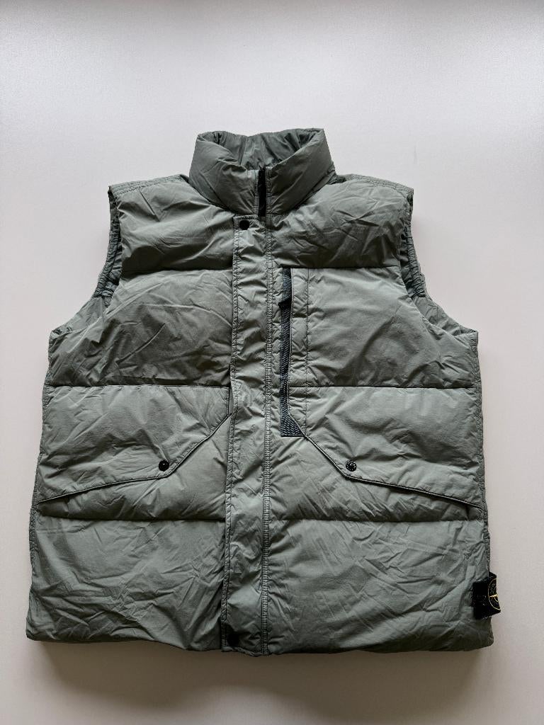 Stone island bodywarmer Garment Dyed Crinkle reps xxl, Overige maten, Ophalen of Verzenden, Groen, Stone Island