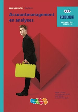 Accountmanagment en analyses - Leerwerkboek - Henk Tijssen, Gelezen, Overige vakken, Henk Tijssen; Inge van den Berg; Cees van den Berg