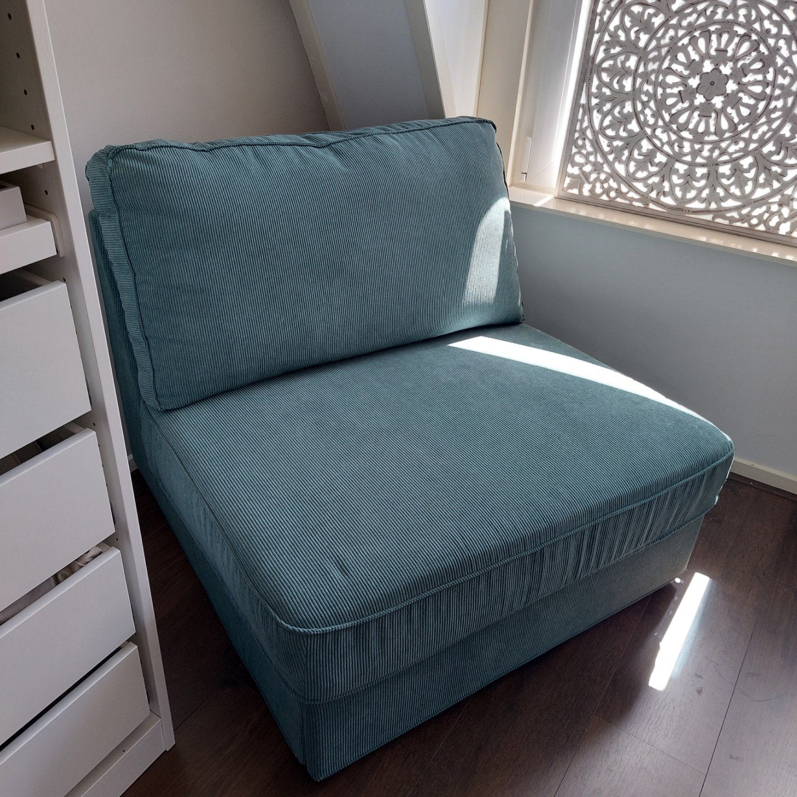 Hoes voor IKEA Kivik Slaapbank, Zo goed als nieuw, Stof, Modern, Compact, Multifunctioneel, 75 tot 100 cm