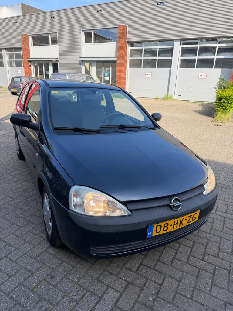 Opel Corsa 1.2 16V 3D 2001 Blauw APK 26-05-2027, Auto's, Opel, Voorwielaandrijving, Euro 5, 74 pk, 31 €/maand