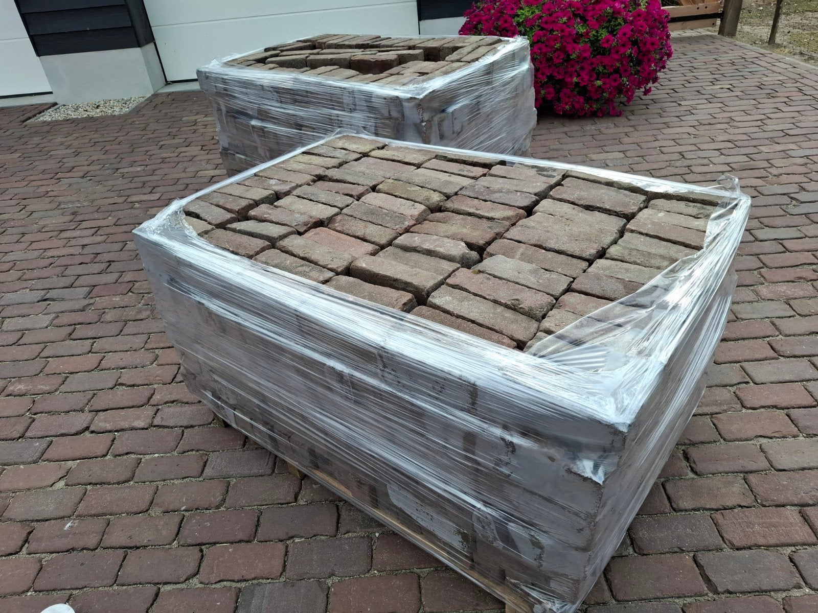 12,5m² Oud gebakken 7 duimers/dikformaten, Tuin en Terras, Tegels en Klinkers, Ophalen