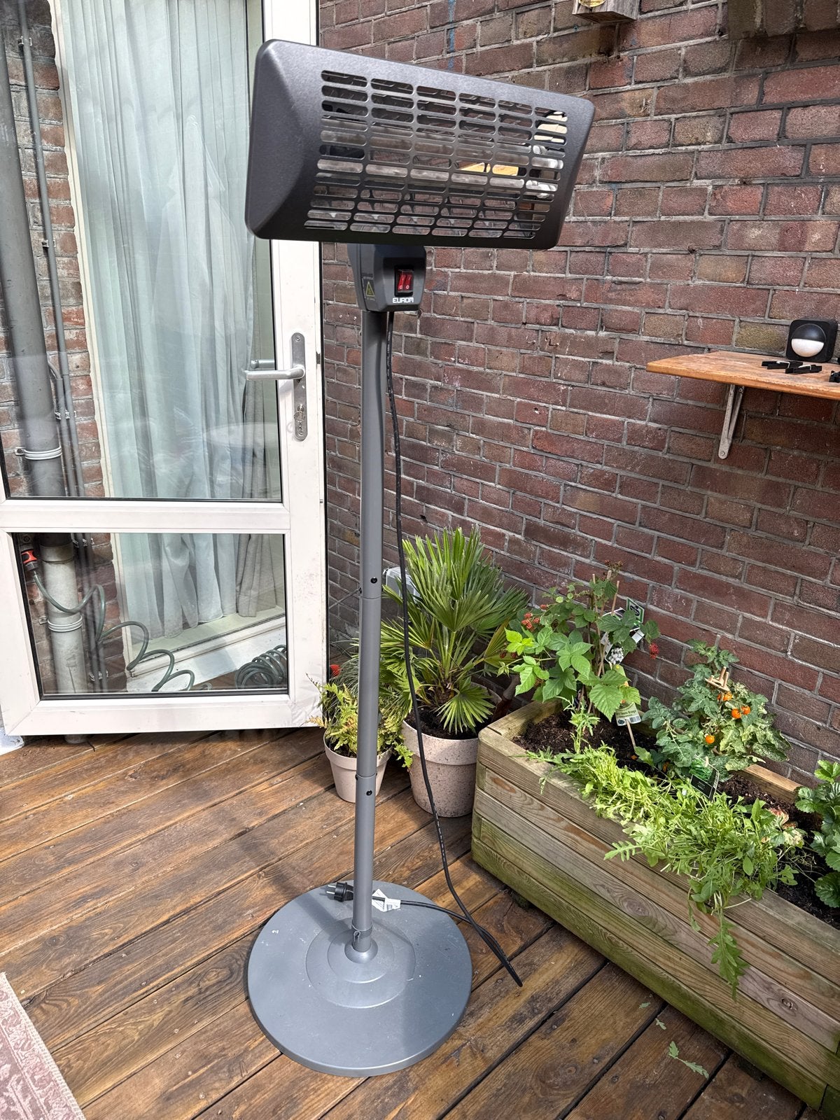Eurom Q-time 2000S Terrasverwarmer/heater - Elektrisch, Ophalen, Gebruikt, Elektrisch, Vloer