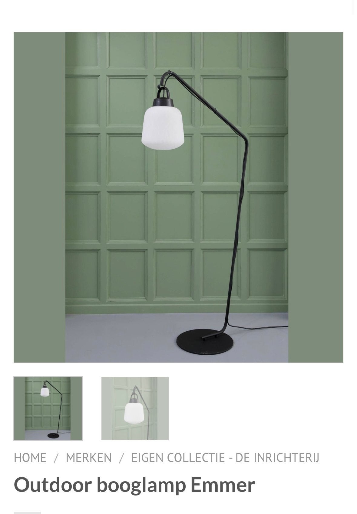 2x Stijlvolle Outdoorlamp Boog zwart/wit, Ophalen, Nieuw, 150 tot 200 cm