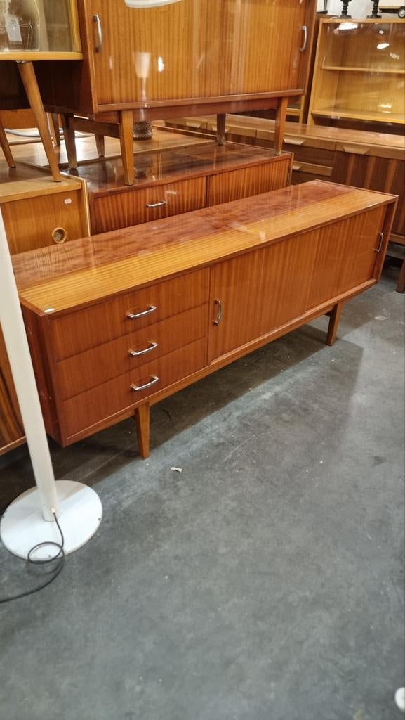 Vintage dressoir met lades jaren 60, Gebruikt, ,, Ophalen of Verzenden, ,